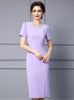 Purple Pearls Mother Of The Bride Dress