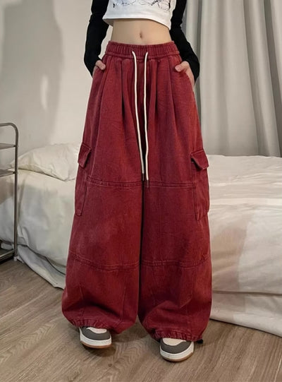 Thickened Loose Wide-leg Slacks Pant