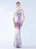Mermaid Sequins One Shoulder Prom Dress