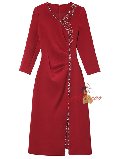 Long Sleeve Mother Of The Bride Dress