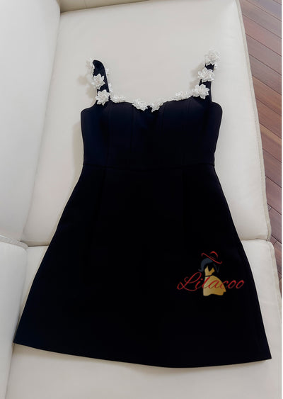 Slim Suspender Flower Dress