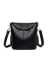 Large Capacity Soft Leather Bucket Bag Shoulder Bag