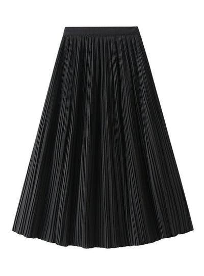 Summer Pleated Long Skirt