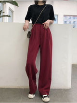 Slim Loose Wide-leg Pants High-waisted Pants
