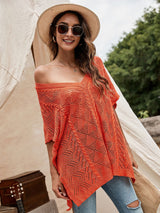 Bat Sleeve Loose V-neck Short-sleeved Cover Up