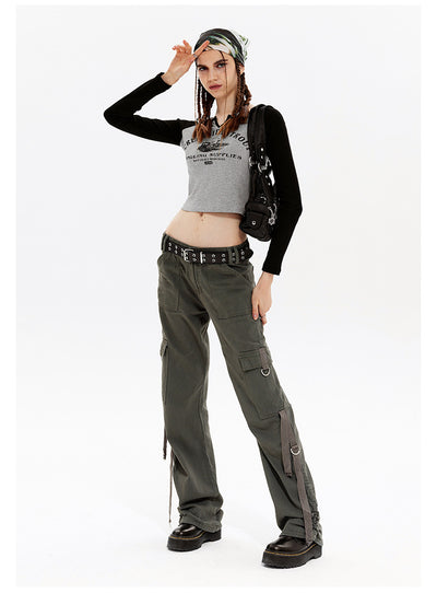 Retro Slim Short Long Sleeve T-shirt