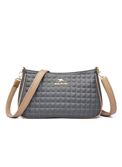 Plaid Messenger Bag Simple Shoulder Bag