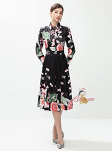 Palace Retro Printed Slim Dress