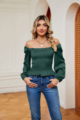 Solid Color Slim Long-sleeved Shirt
