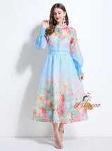 Palace Printed Breasted Slim Dress