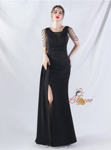 Mermaid Split Beading Prom Dress