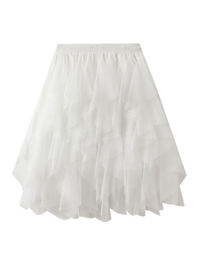 Summer Mesh Fluffy Skirt Short Skirt