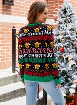 Casual Christmas Snowman Cartoon Pullover Sweater