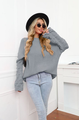 Large-size Pullover Knitted Sweater
