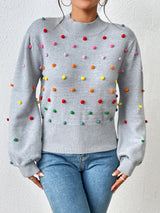 Fashion Colored Ball Sweater