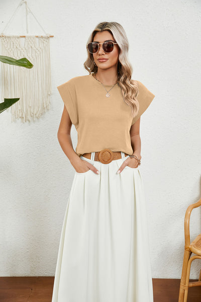 Round Neck Loose Short Sleeve T-shirt