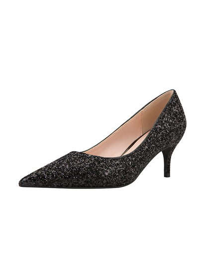 Thin High-heeled Pointed Sequined Shoes