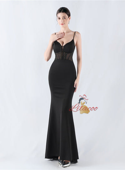 Sexy Mermaid Spaghetti Straps Prom Dress