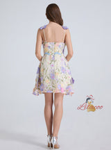 Heavy Mesh Three-dimensional Flower Embroidery Dress