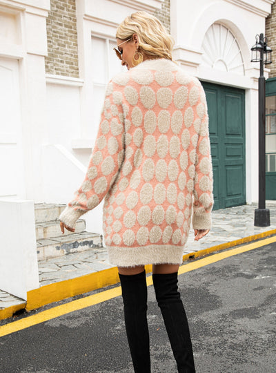 Long Knitted Cardigan Sweater Coat