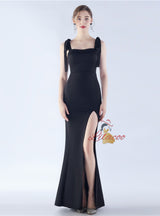 Women Split Straps Prom Dress