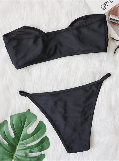 Sexy Women Metal Accessories Bikini