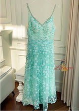 Mesh Embroidered Banquet Dress