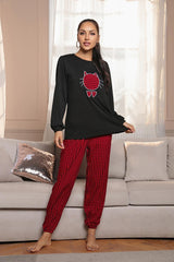 Polka-dot Long-sleeved Pajamas Suit