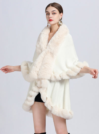 Knitted Cardigan Loose Shawl Cloak