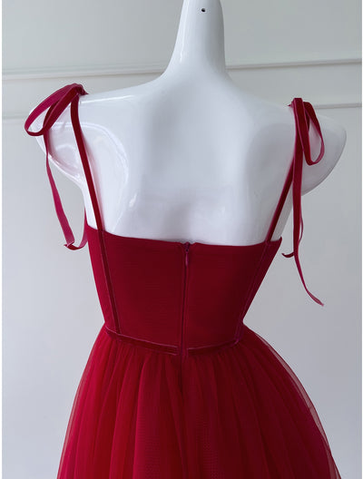Sling Beaded Cherry Gauze Dress