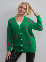Love Contrasting Street Cardigan Sweater