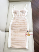 White Sleeveless Slim Dress