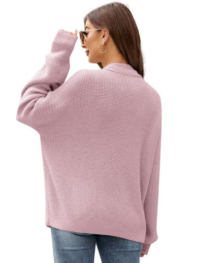 Loose V-neck Sweater Cardigan Coat