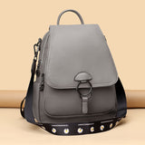 Women Leisure Soft Leather Backpack