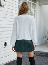 Long Sleeve Knitted Cardigan Loose Sweater Coat