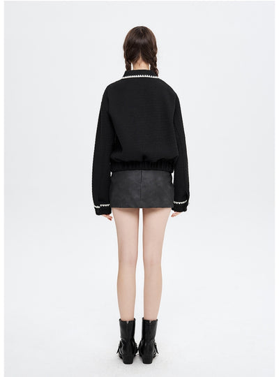 Short Fragrance Long Sleeve Coat