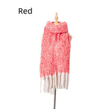Thick Tassel Color Matching Thick Scarf