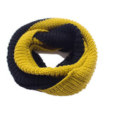 Knitted Wool Splicing Warm Scarf