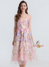 Heavy Industry Three-dimensional Flower Dress