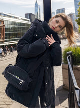 Long Thick Loose Hooded Cotton-padded Jacket