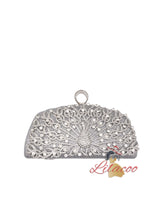 Deluxe Banquet Peacock Encrusted Dinner Bag