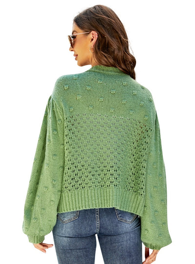 Cardigan Round Neck Sweater Coat