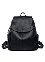 Large-capacity Student Soft Leather Travel Backpack