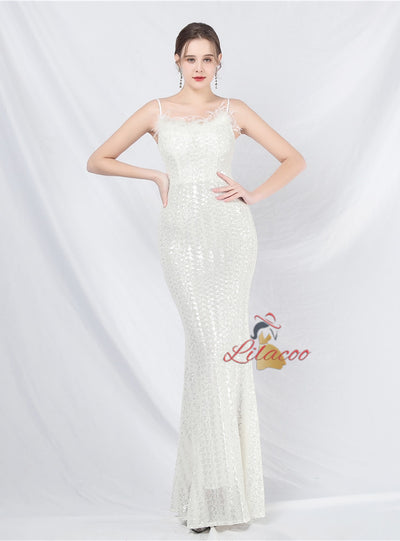 Mermaid Spaghetti Straps Prom Dress