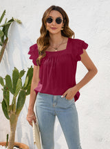 Loose Round Neck Short Sleeve Casual T-shirt