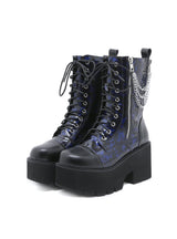 Thick Heel Thick Zipper Thick Color Matching Boots