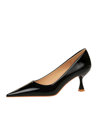 Women's Glossy Patent Leather Shoes