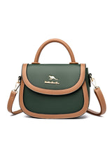 Contrast-colored One-shoulder Bag