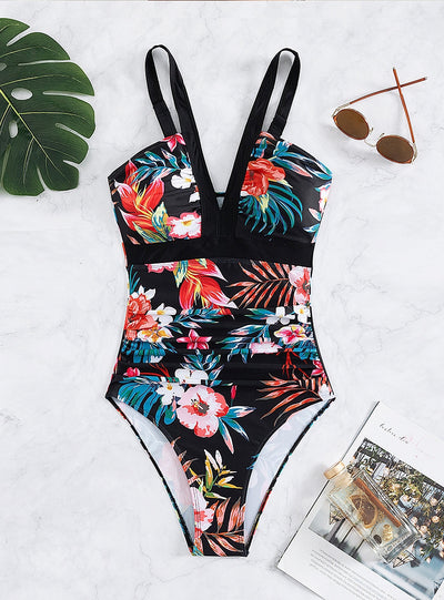Sexy One-piece Print Swimsuit