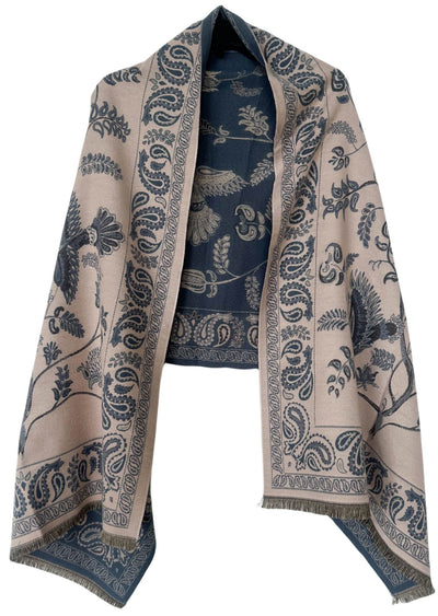 Jacquard Cashew Flower Scarf Shawl